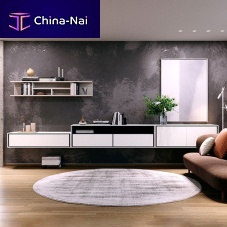 Contemporary living room wall unit MODE MDC28lacquered MDFfor TVwith drawer