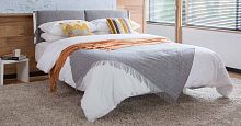 Double bed FOUR SEASONScontemporaryupholsteredwith headboard