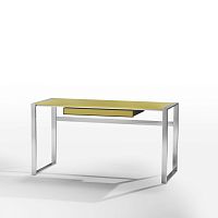 Free-standing desk contemporaryoakleather