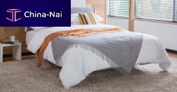 Double bed FOUR SEASONScontemporaryupholsteredwith headboard