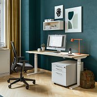 Free-standing desk TENSOS2 personcontemporaryoak