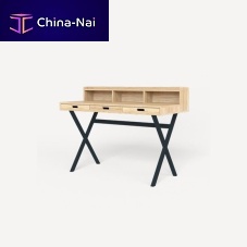 Contemporary secretary desk HYPPOLITEwalnutoakMDF