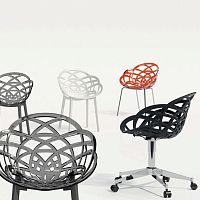 Contemporary chair FLORA CHIEFoutdoorindoorpolycarbonate