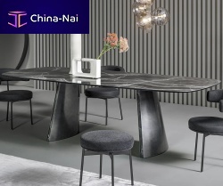 Contemporary dining table Toriiwood veneerwalnutoak