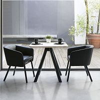 Contemporary table AKY CONTRACT MET 0098-4ashbeechHPL