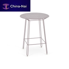 Contemporary high bar table Polka steelpainted metal baseround