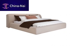 Double bed ANDREAcontemporaryupholsteredwith headboard