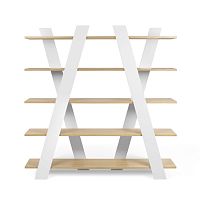 Free-standing bookcase WINDhighcontemporarywooden