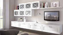 Traditional TV wall unit AGNESEwooden