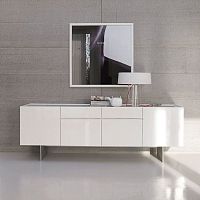 Contemporary sideboard Kubitlacquered MDFpainted aluminumbrushed aluminum