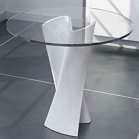Contemporary table RC-50acrylicglassCorian® base