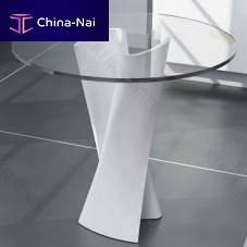 Contemporary table RC-50acrylicglassCorian® base