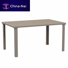 Contemporary dining table LORNA Seriesaluminumgalvanised steelrecycled plastic