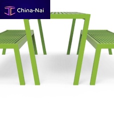 Contemporary table CASTEOlarchexotic woodpowder-coated steel base