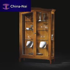 Traditional display case CVC019oakcherrywood