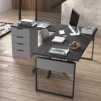 Free-standing desk F-353contemporarywoodenL-shaped