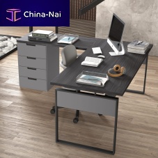 Free-standing desk F-353contemporarywoodenL-shaped