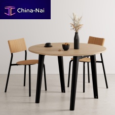 Contemporary table MODERNnatural oakpinerecycled plastic
