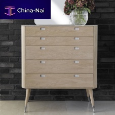 Chest of drawers with long legs AK 2430contemporaryoakwalnut