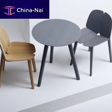 Contemporary table OSSO oakashwooden base