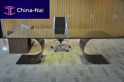 Executive desk CARLOVIcontemporarysteelglass