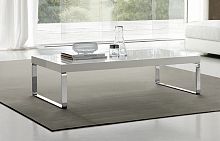Contemporary coffee table DRINKchromed metalrectangularhome