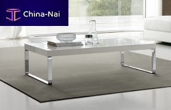Contemporary coffee table DRINKchromed metalrectangularhome