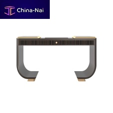 Contemporary dressing table 20211wood with gold leaf finishMacassar ebonymetal
