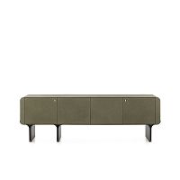 Contemporary sideboard Stamiwoodenleatherwith swing doors