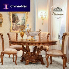 Classic table 14119solid woodsolid wood baseround