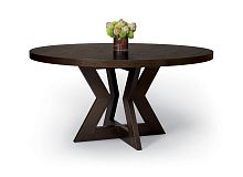 Contemporary dining table BOWTIE T60 walnutroundhome
