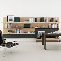 Wall-mounted bookcase Pabcontemporarylacquered woodlacquered MDF