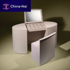 Contemporary dressing table ALICEwoodenleather1-seat
