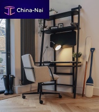 Wall-mounted desk EMBRACEcontemporaryoakstraight
