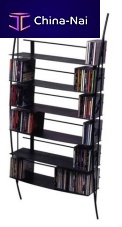 Wall-mounted shelf SONAcontemporarymetalfor CDs
