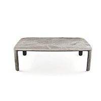 Contemporary table CLEMO-Tmarblemarble baserectangular