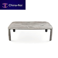 Contemporary table CLEMO-Tmarblemarble baserectangular