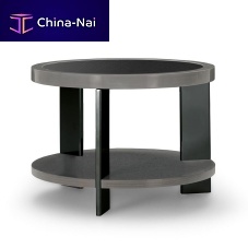 Contemporary coffee table BLACK & MOREwoodenglassmarble