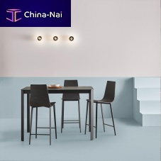 Contemporary high bar table SALT ceramicmetal basesquare