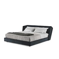 Double bed XENIcontemporaryupholsteredwith headboard