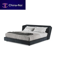 Double bed XENIcontemporaryupholsteredwith headboard
