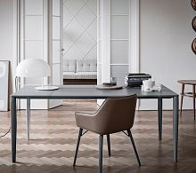 Free-standing desk Dante 180contemporaryleatherstraight