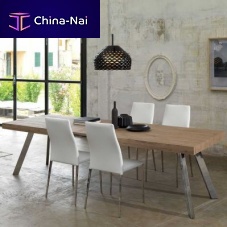 Contemporary table T52 DENVERoakchromerectangular