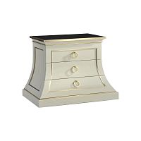 Traditional chest of drawers MARLA beechbrassglass