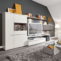 Contemporary TV wall unit KITOlacquered wood