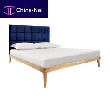 Double bed AMARANTHsinglecontemporarywith upholstered headboard
