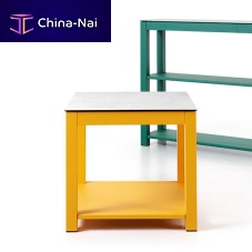 Contemporary side table LOFTmetalmetal basesquare