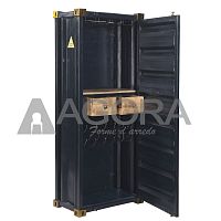 Original design bar cabinet CONTAINER lacquered woodsolid woodwith hinged door