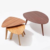 Contemporary coffee table FINNoakwalnutsolid wood