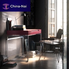 Free-standing desk MELLcontemporaryoaksteel